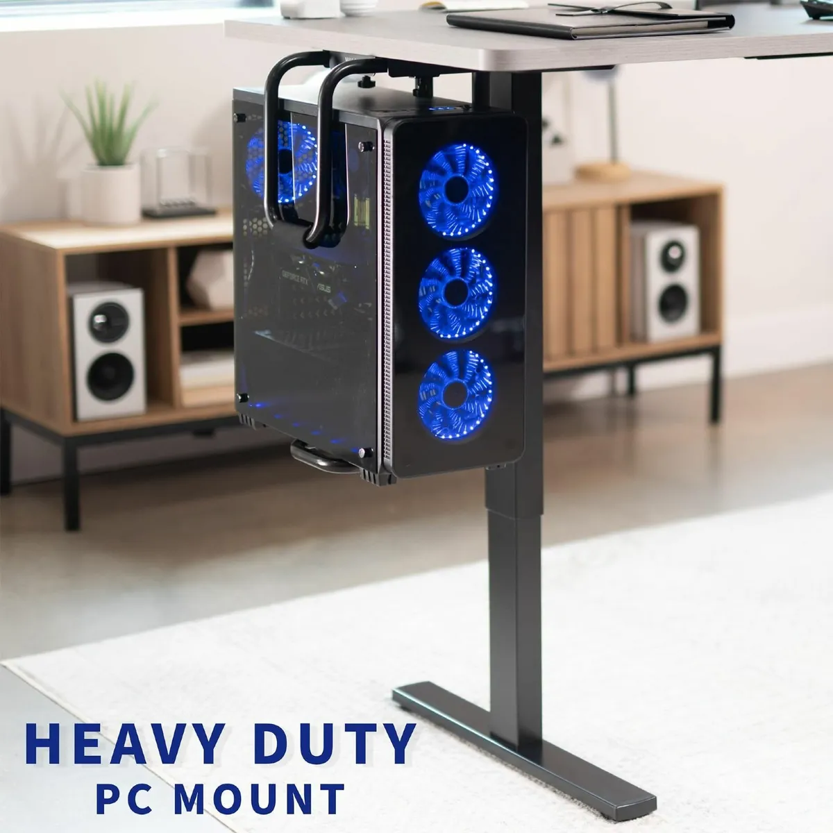Heavy Duty Adjustable Under-Desk PC Mount - Image 2