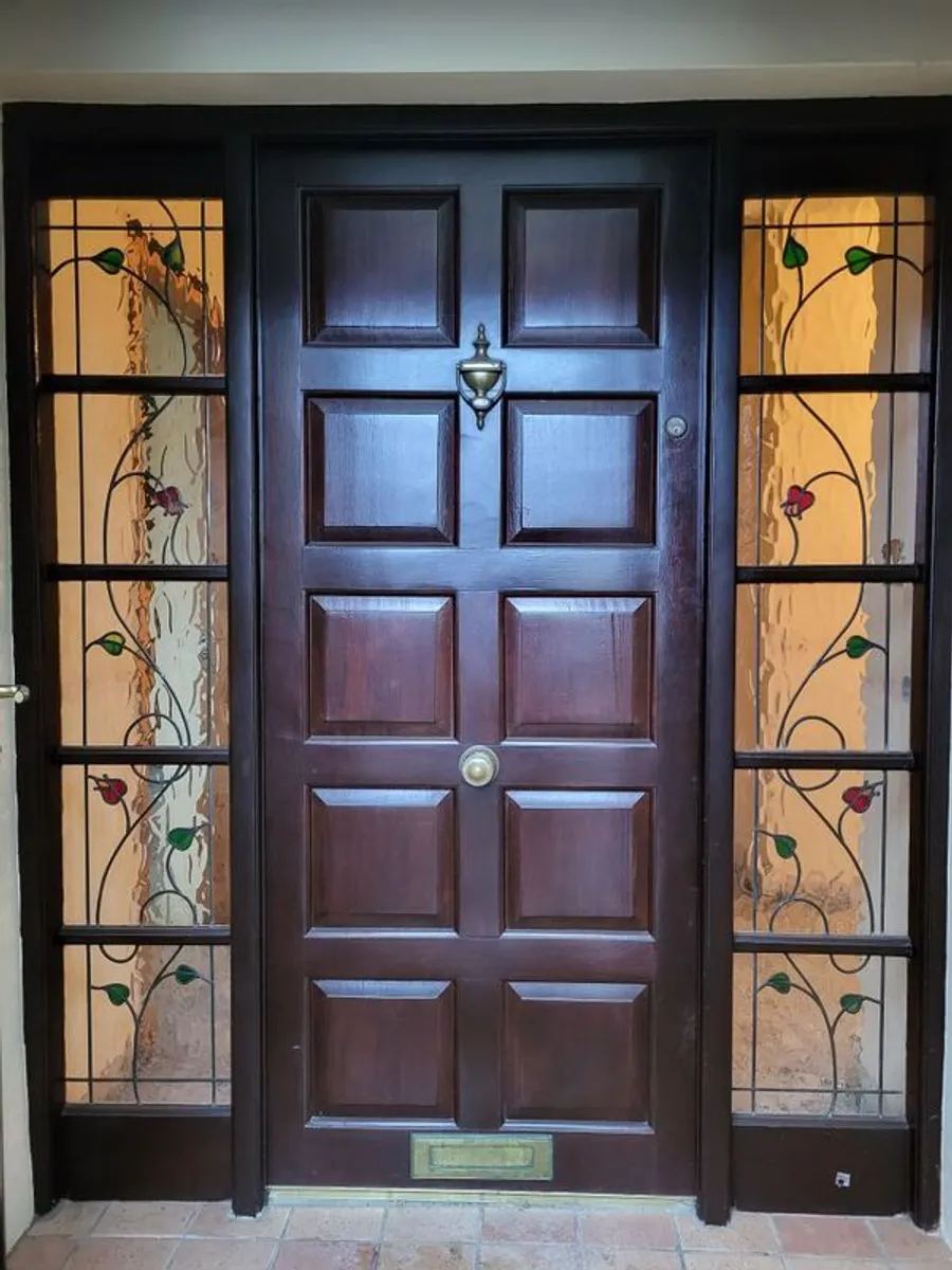 Solid Front door with two side panels - Image 2