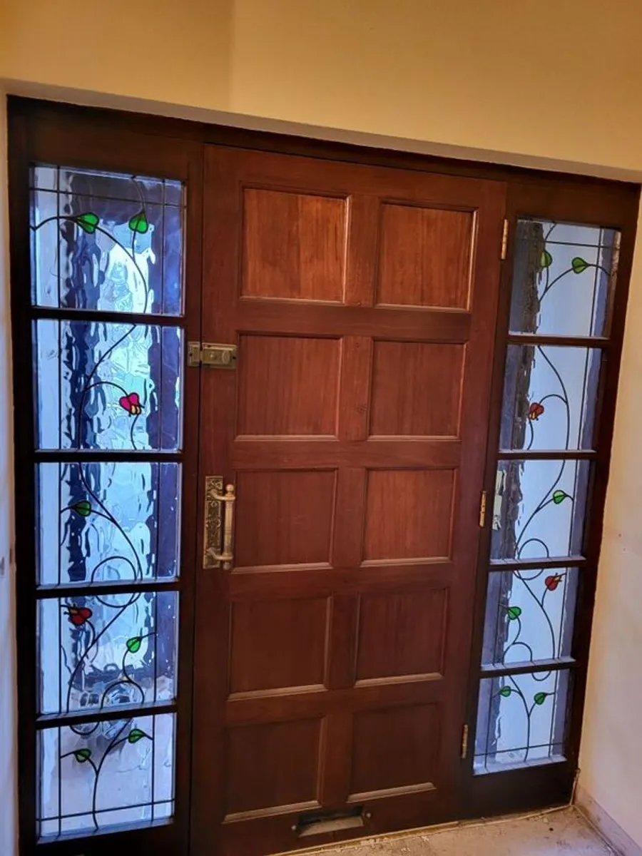 Solid Front door with two side panels - Image 3