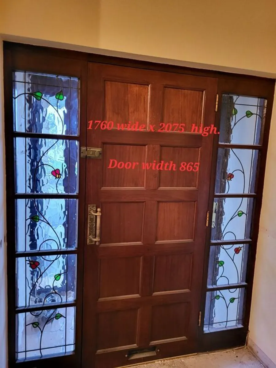 Solid Front door with two side panels - Image 4
