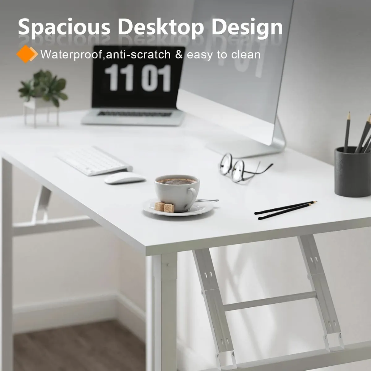 Folding Gaming Desk - 80 x 40 cm Simple Study - Image 3