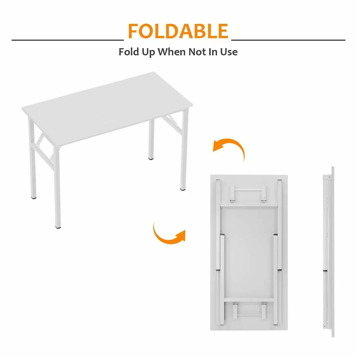 Folding Gaming Desk - 80 x 40 cm Simple Study - Image 4