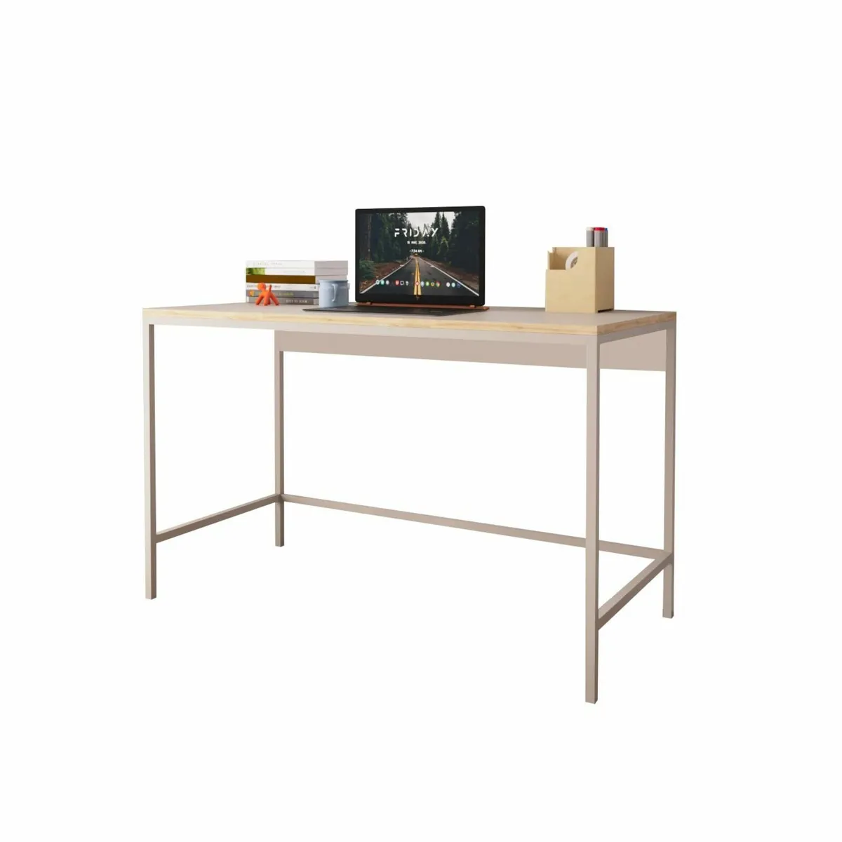 120cm Wide Home Office Desk Stylish Wooden Study - Image 1