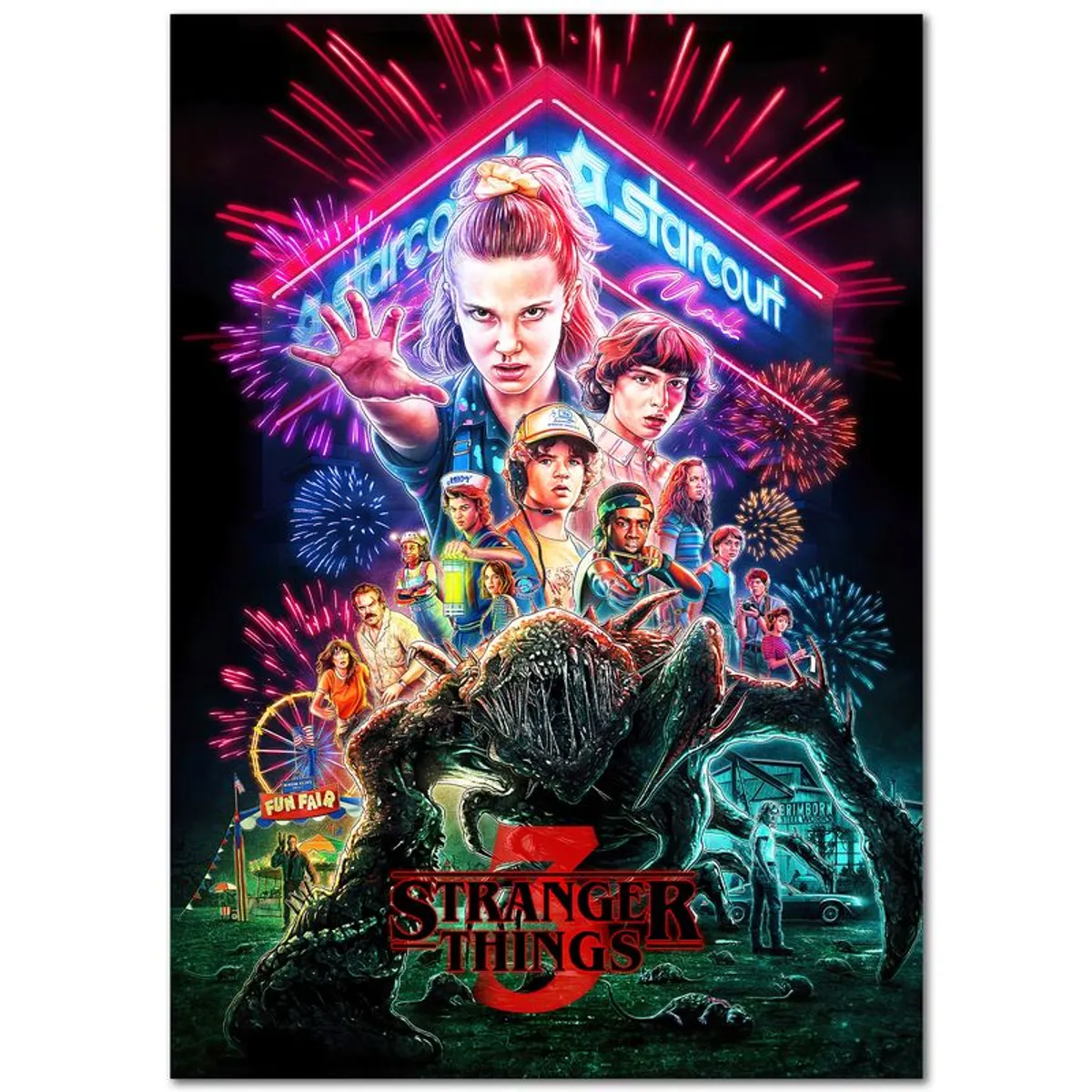 Stranger Things Season 1 - 5 Artwork - 5 x A3 Posters - Image 4
