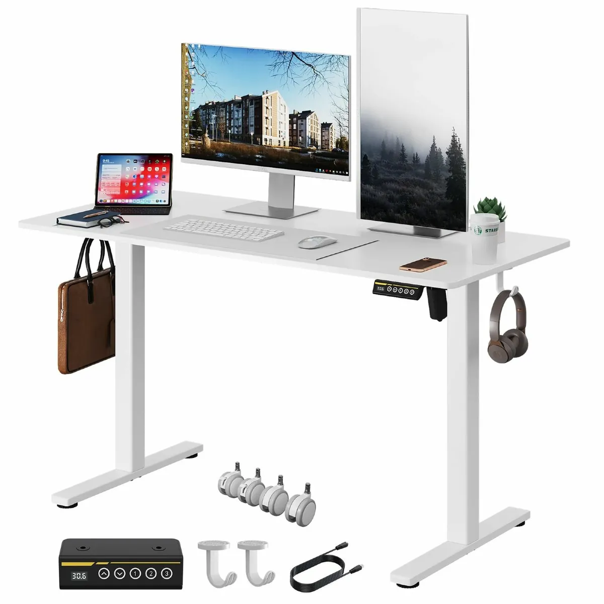 Electric Standing Desk 120 x 60CM Adjustable - Image 1