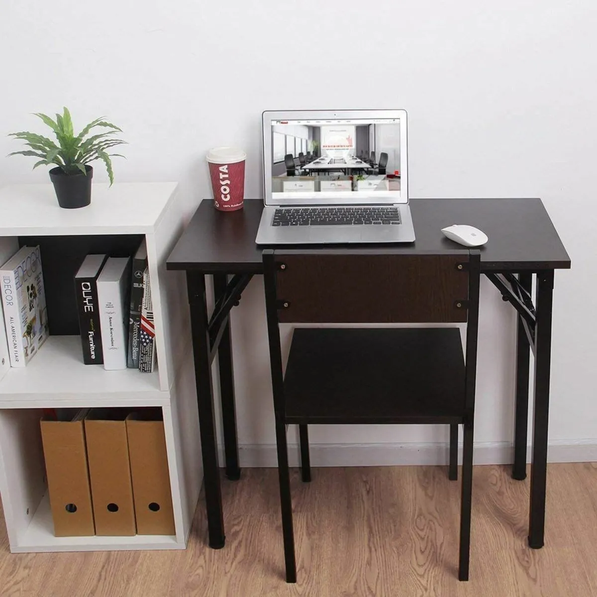 Compact Folding Table 80x40cm Computer Desk - Image 2