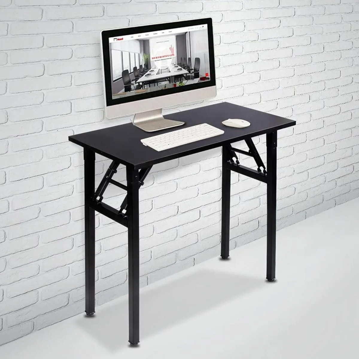 Compact Folding Table 80x40cm Computer Desk - Image 4
