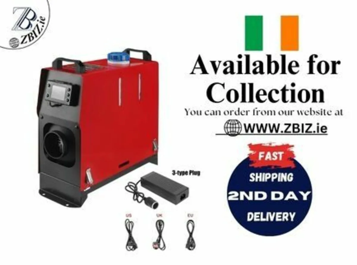 Diesel Air Heater 12V 3/8KW With  Adapter - Image 1