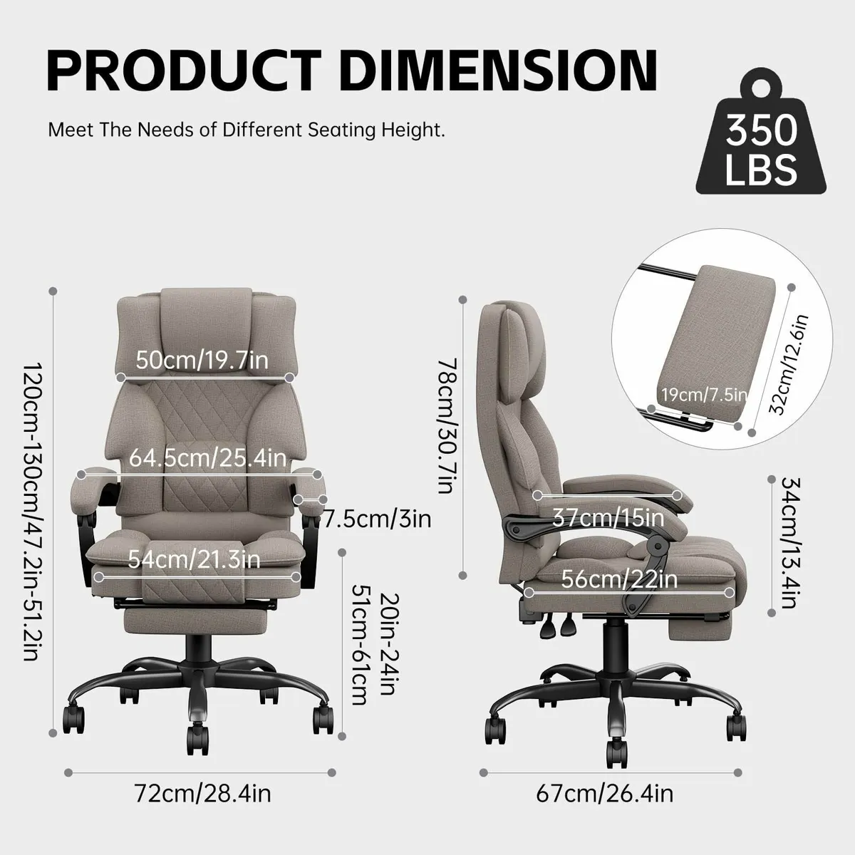 Computer Chair Ergonomic Office Chairs for Home - Image 3