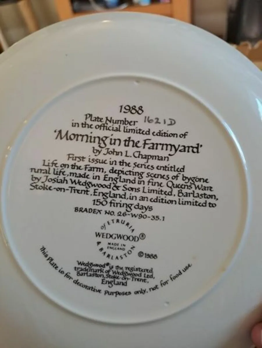 Morning in the Farm Yard Plate - Image 3