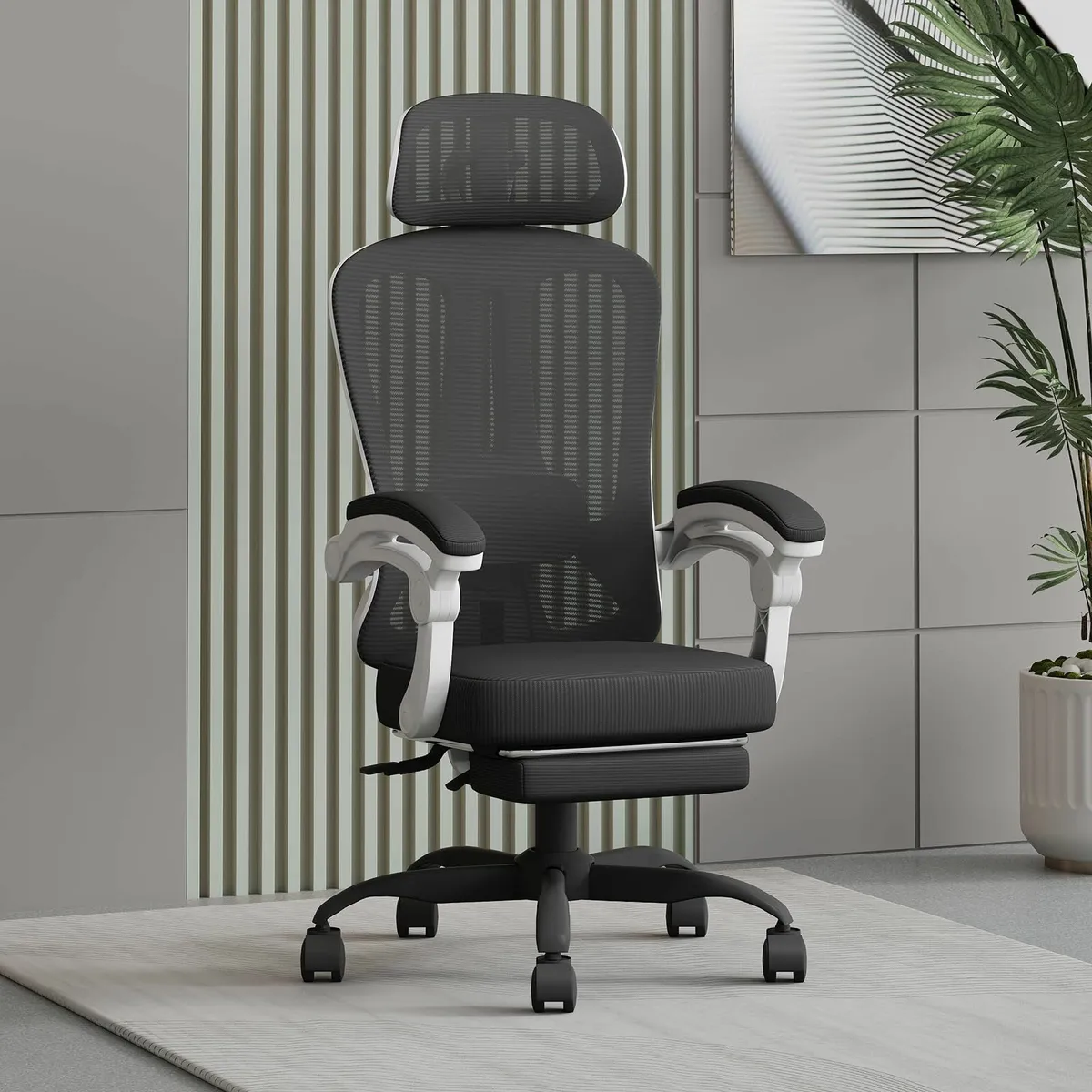 HapGIFT Ergonomic Office Chair Mesh Computer with - Image 1