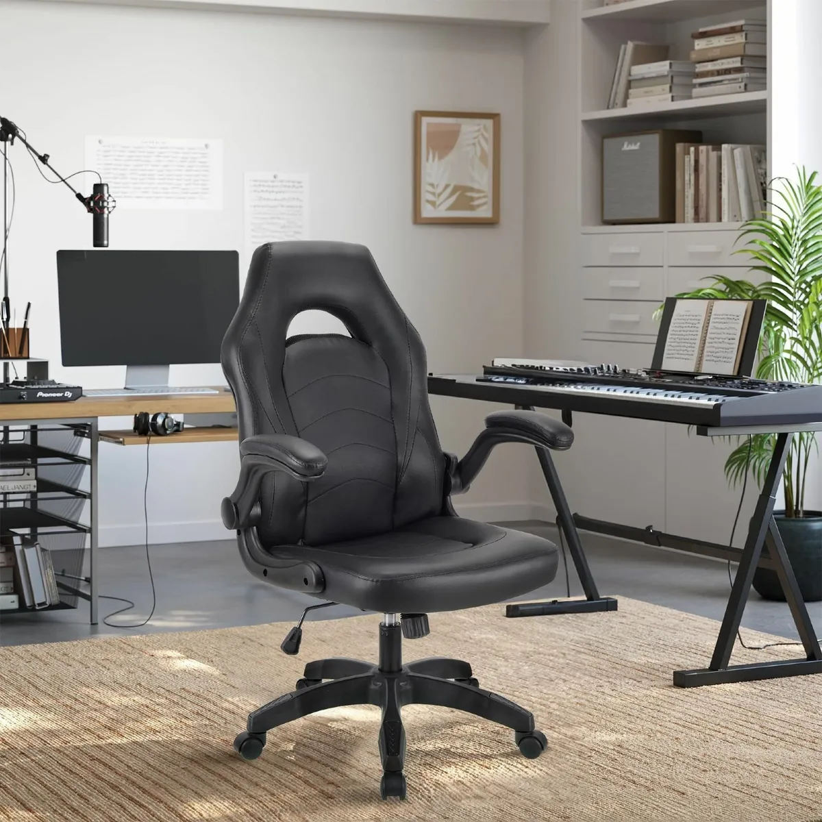 .Gaming chair PU leather ergonomic office swivel - Image 4