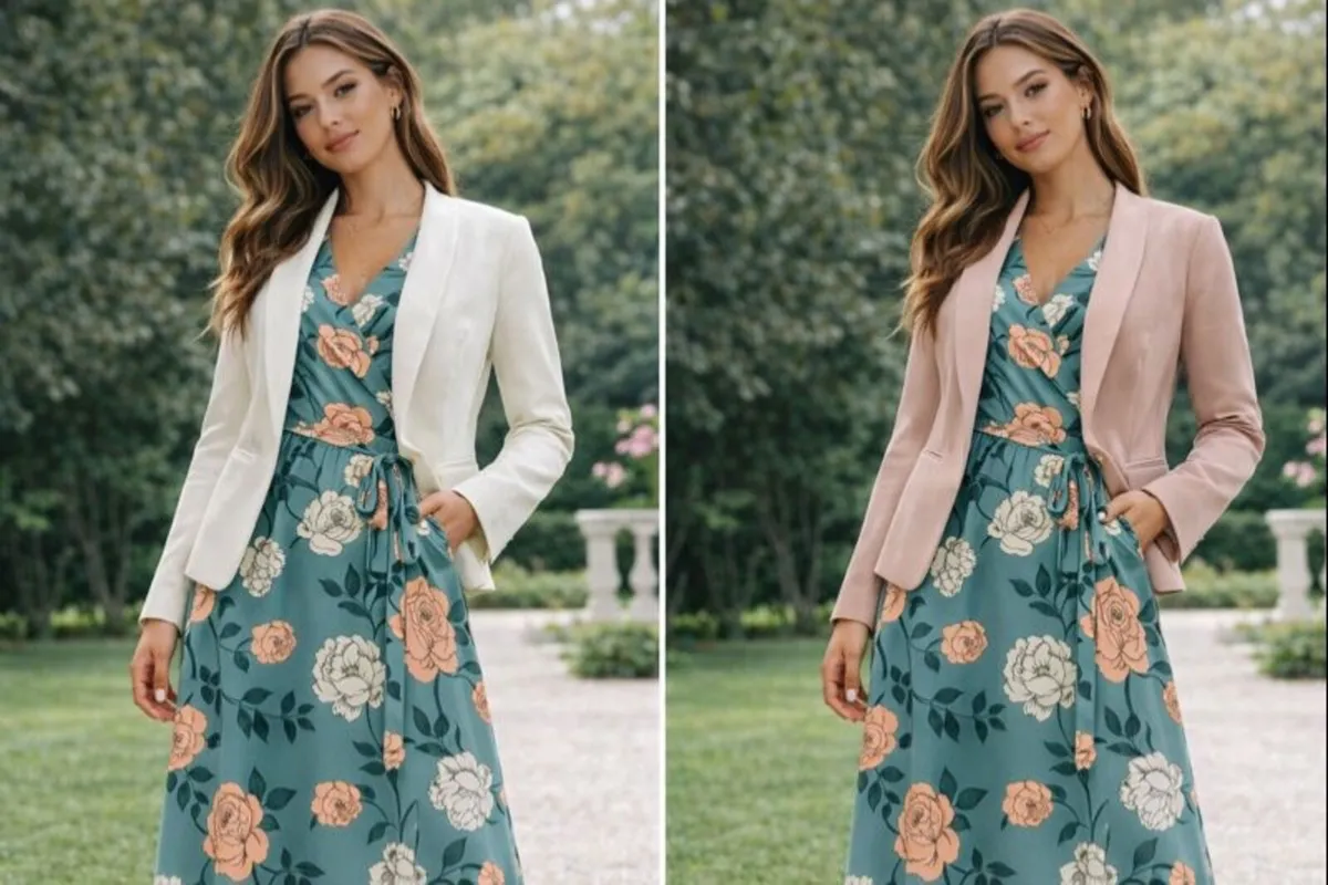 Beautiful Ladies Floral Wrap Dress: Size 10  AS NE - Image 4