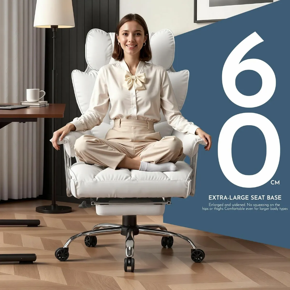 Desk Office Chair Big and Tall PU Leather - Image 4