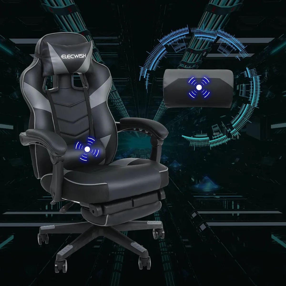 Video Gaming Chair Massage for Adults with - Image 2