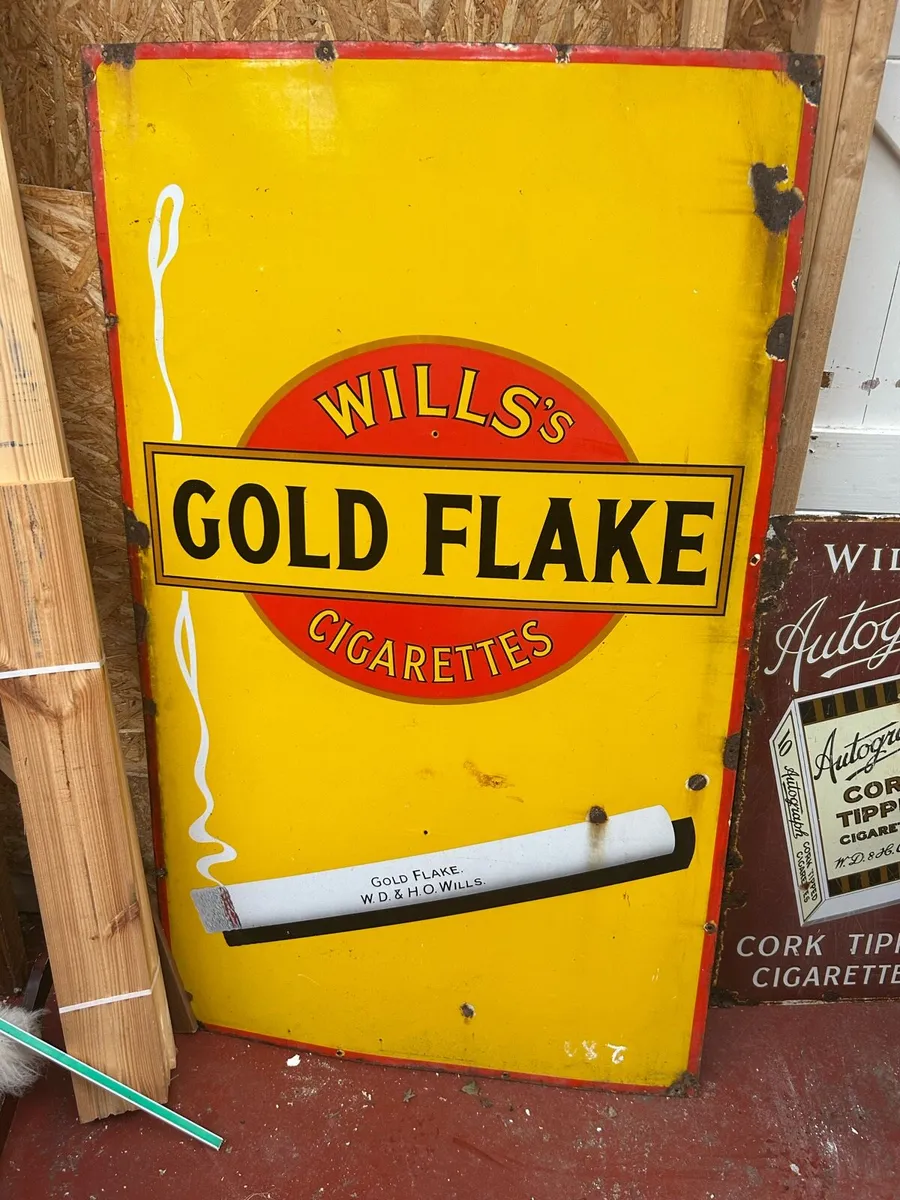 Antique enamel signs - Image 1