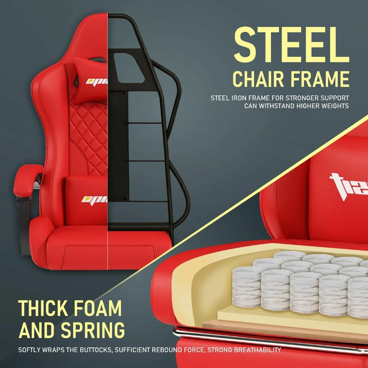 Gaming Chair for Adults Ergonomic Office Computer - Image 4