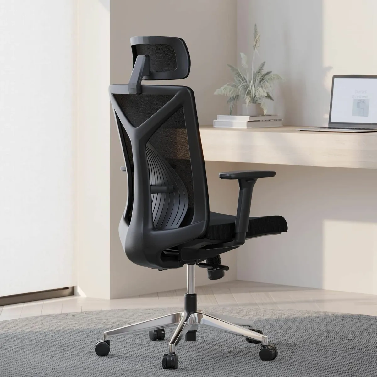 Mesh Computer Office Chair Home Swivel Ergonomic - Image 1