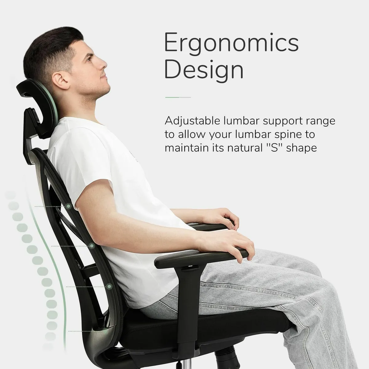 Mesh Computer Office Chair Home Swivel Ergonomic - Image 3