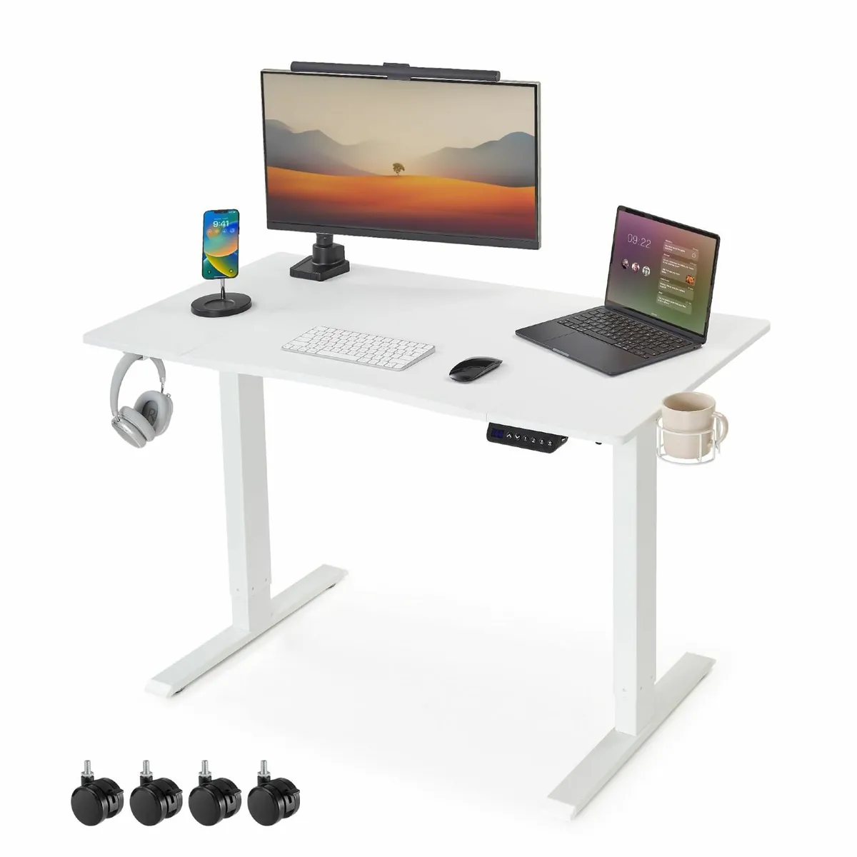 Electric Standing Desk 120x60cm Sit Stand up - Image 1
