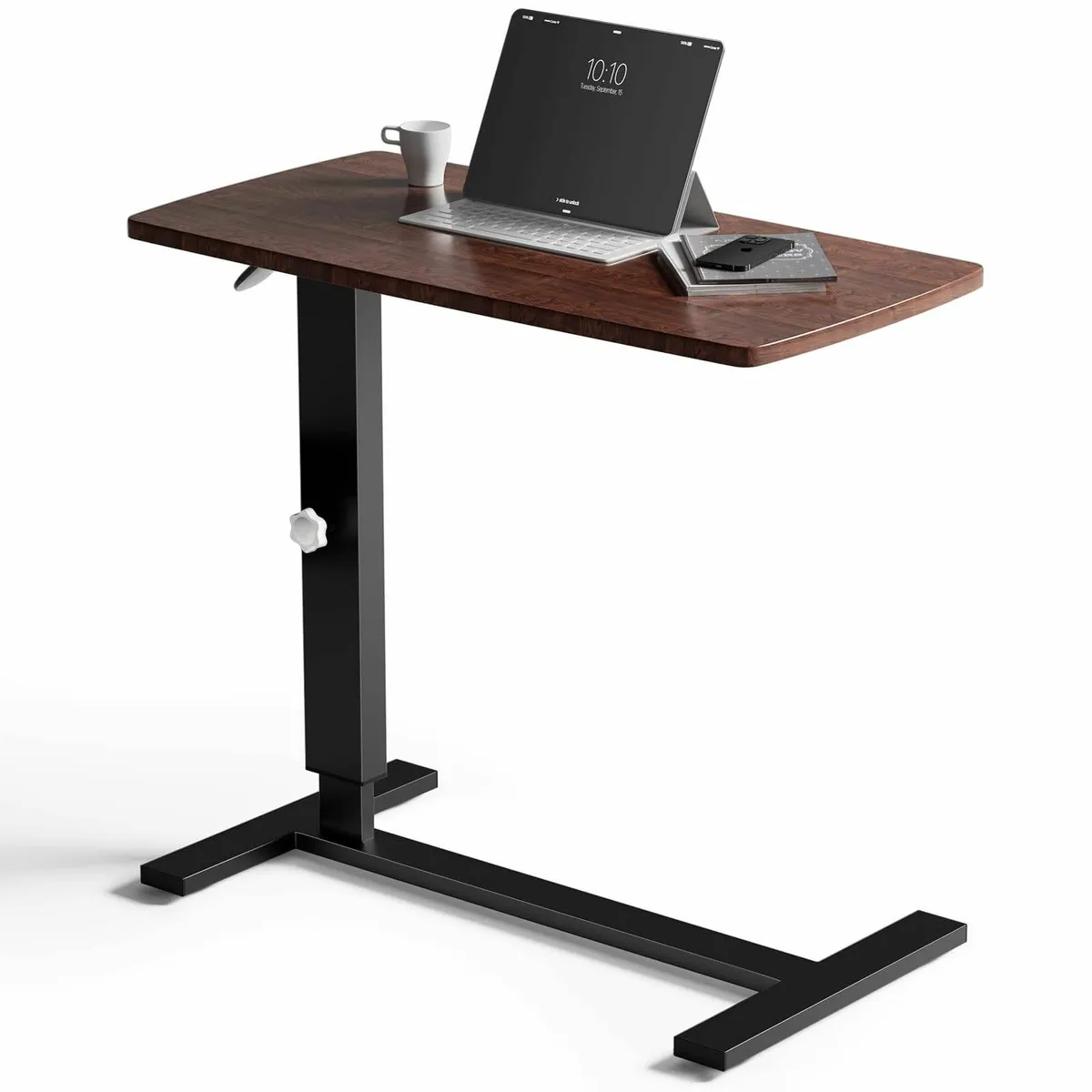 Overbed Bedside Table with Wheels 67-91cm - Image 1