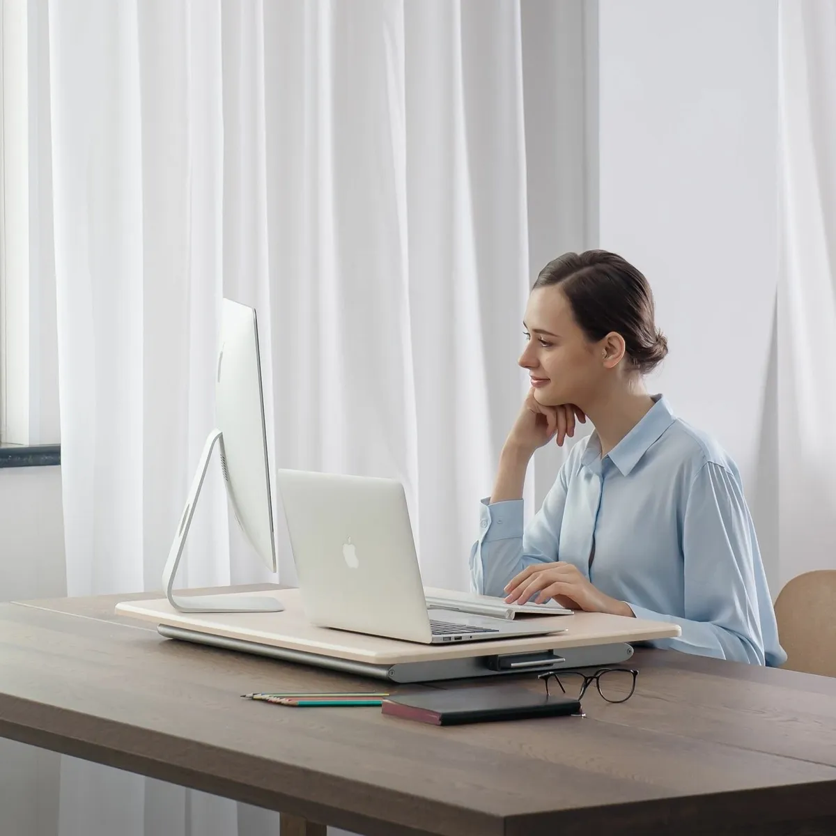 ThingyClub® Standing Desk Converter Height - Image 2