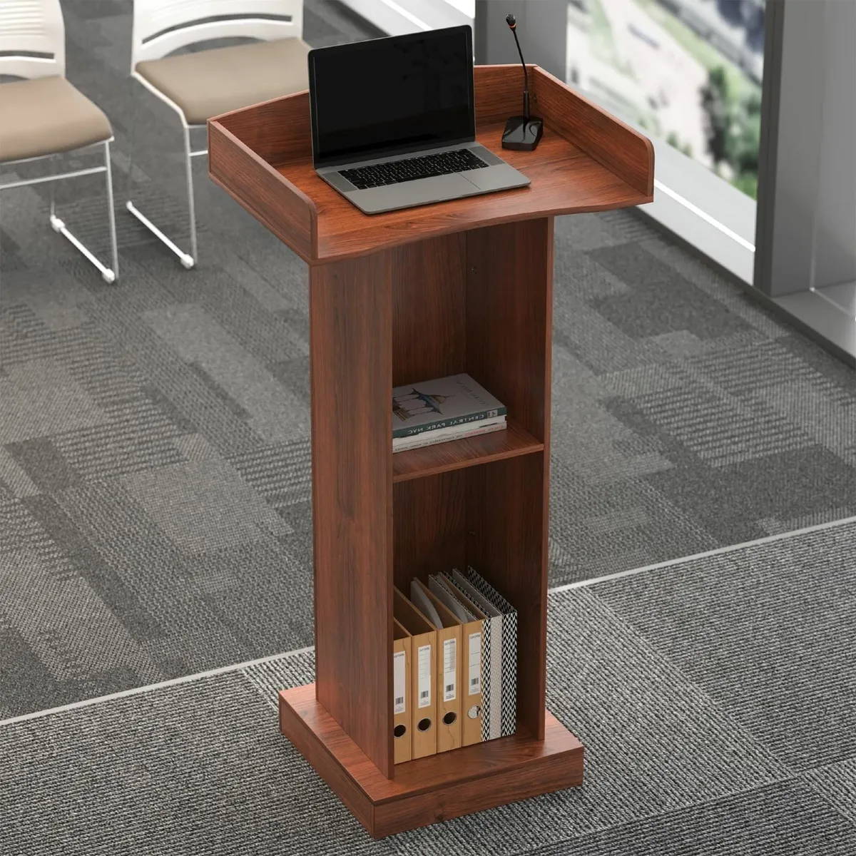 Podium Standing Desk Floor Church Pulpit Stand - Image 1