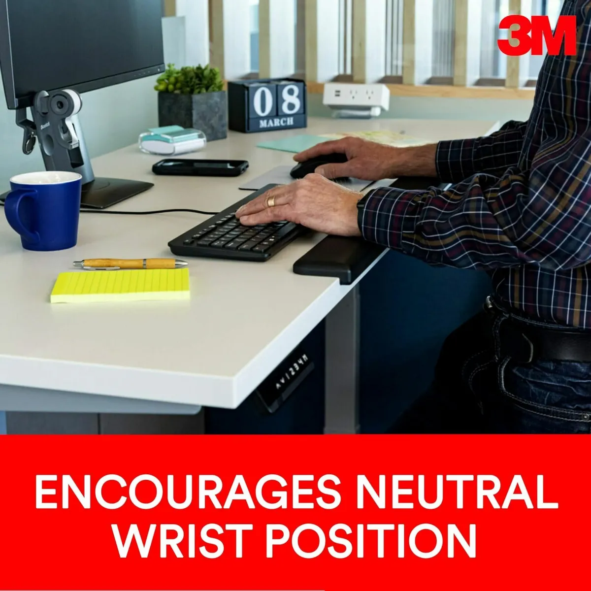 Gel Wrist Rest for Standing Desks Accommodate - Image 4