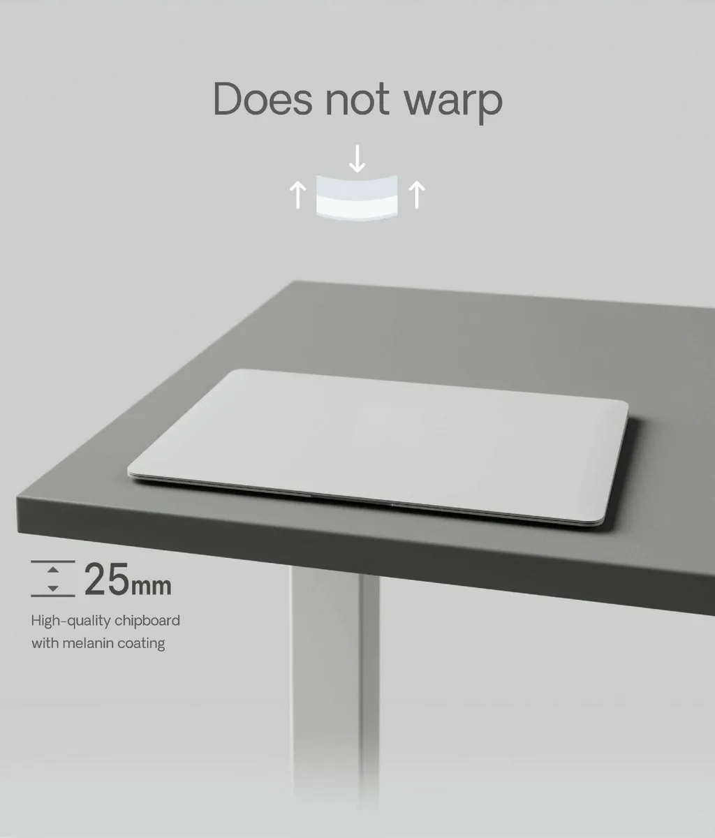 Table Top 120 x 60 cm Desk - Perfect for Height-Ad - Image 3