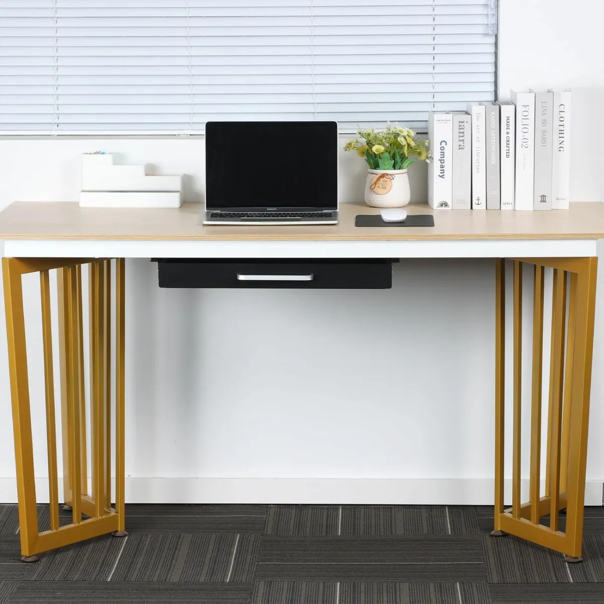 Under Desk Drawer Organizer 54cm with 4 Plastic - Image 2