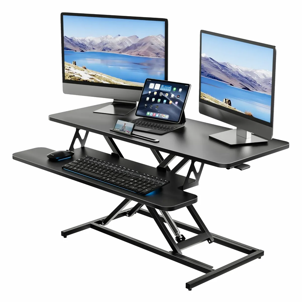 Height Adjustable Standing Desk Converter - 101cm - Image 1