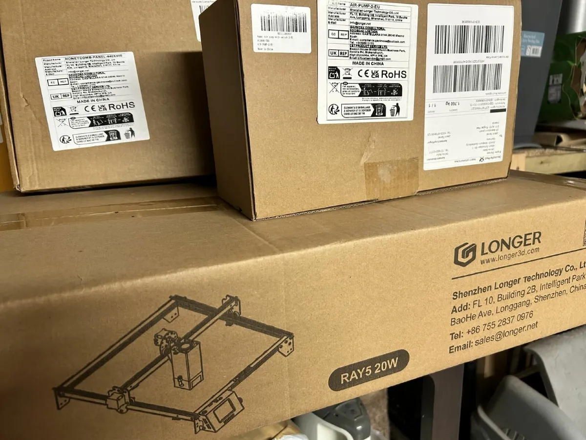 LONGER Ray5 20W Laser Cutter / Engraver plus acc. - Image 4
