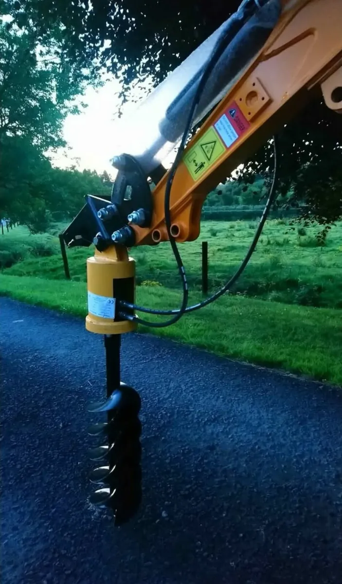 NEW MINI MICRO DIGGER  800mm AUGER POST HOLE BORER - Image 2