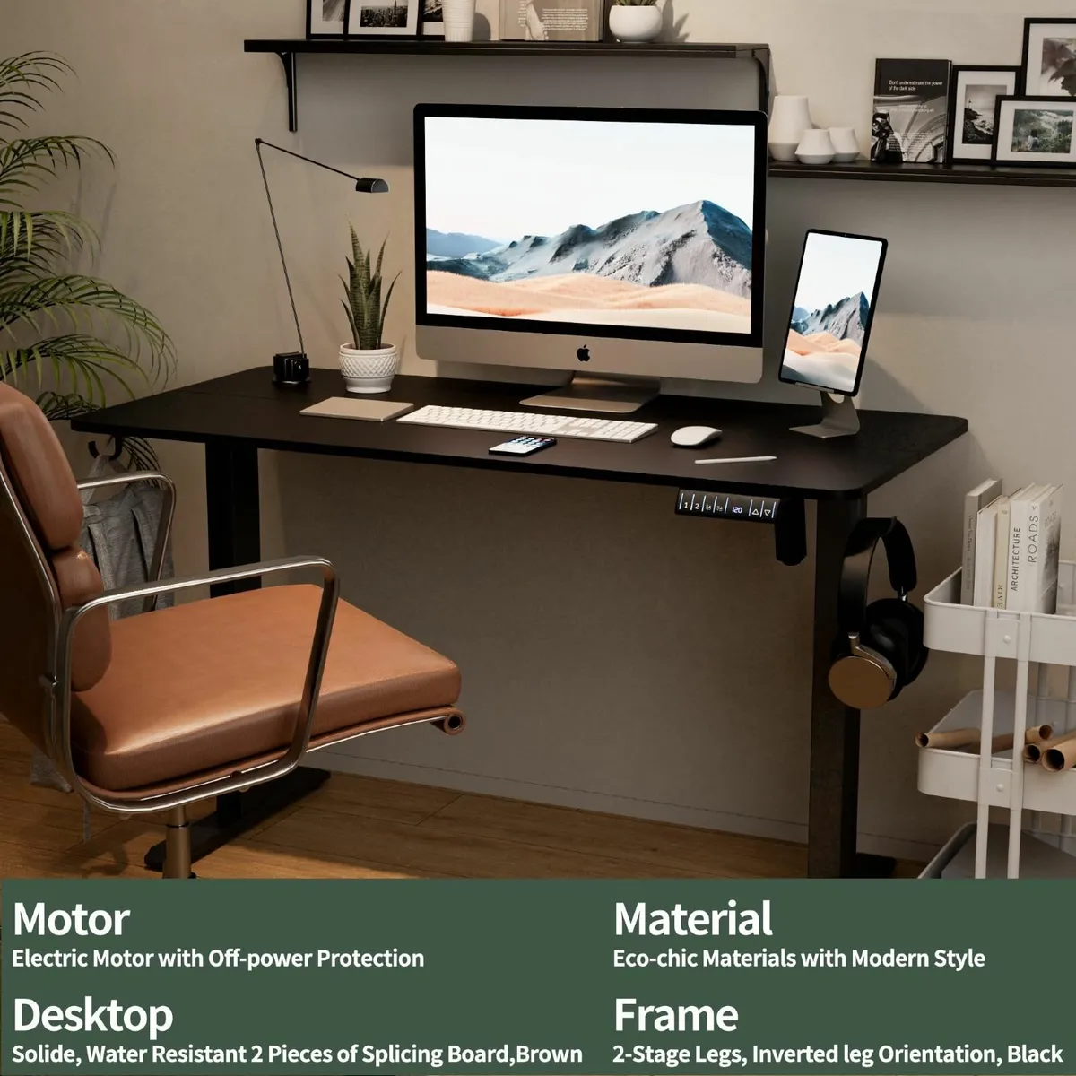 Height Adjustable Electric Standing Desk - 100x60 - Image 4