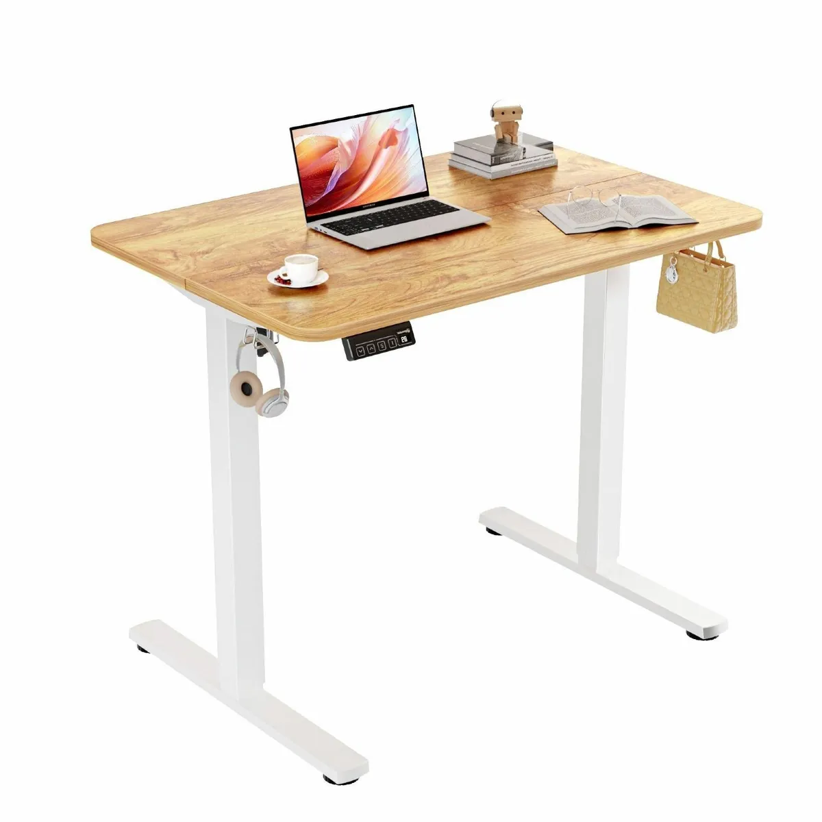 Electric Standing Desk 90x60cm Height Adjustable - Image 1
