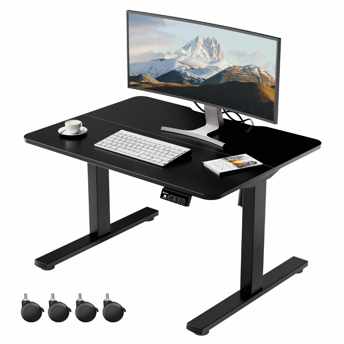 Small Standing Desk 80x60 cm Low Height 48-75 - Image 1