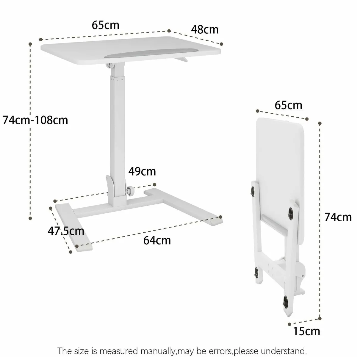 Adjustable Height Small Standing Desk Foldable - Image 2