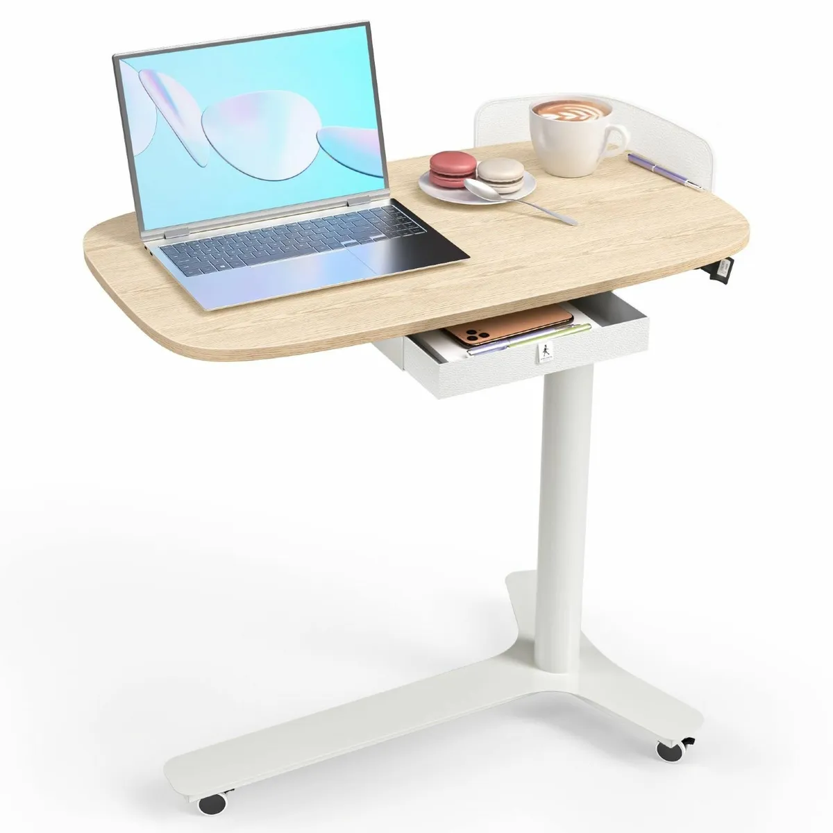 Mobile Standing Desk with 3 Rolling 75 x 45 cm - Image 1