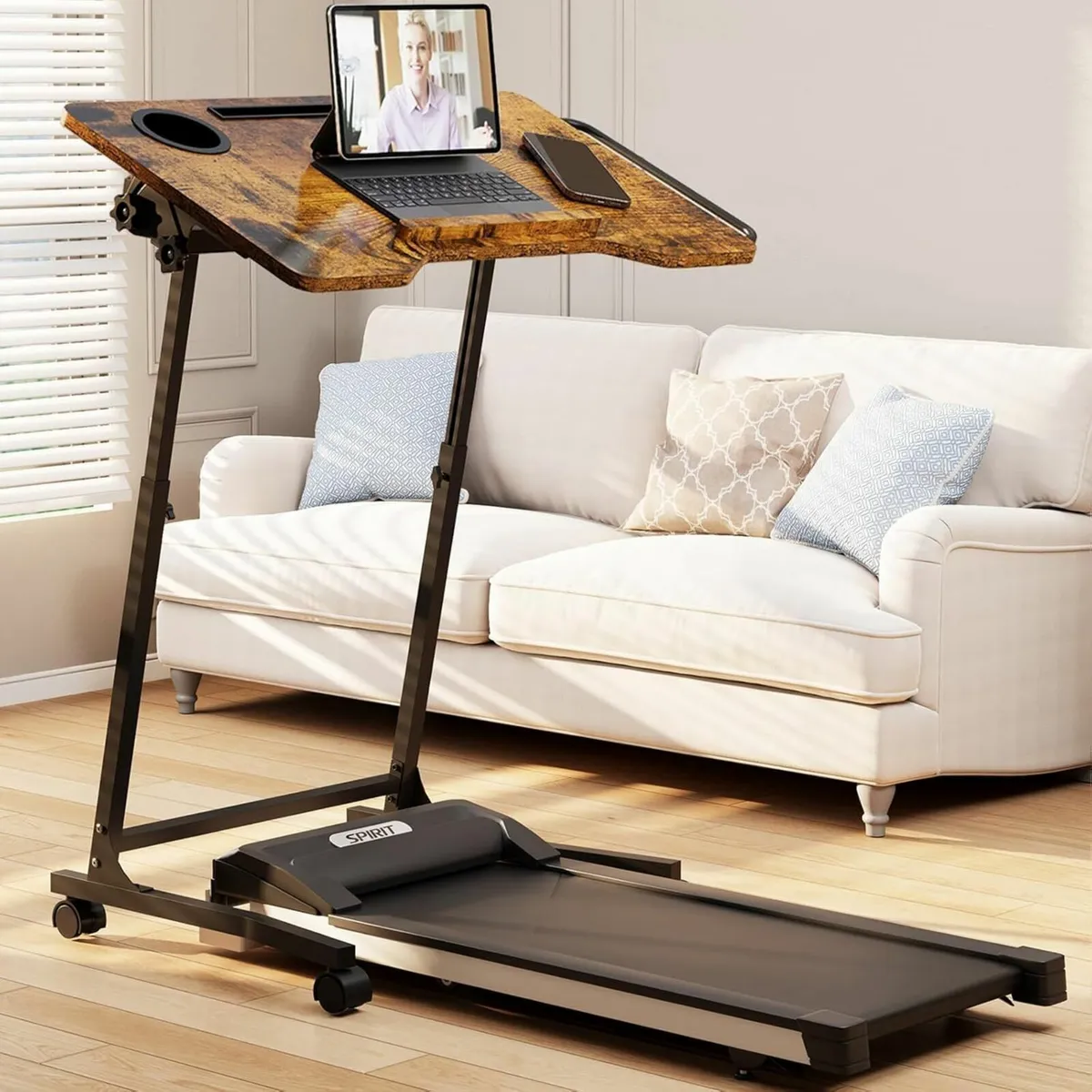 Bike Trainer Desk Height Adjustable Treadmill - Image 1