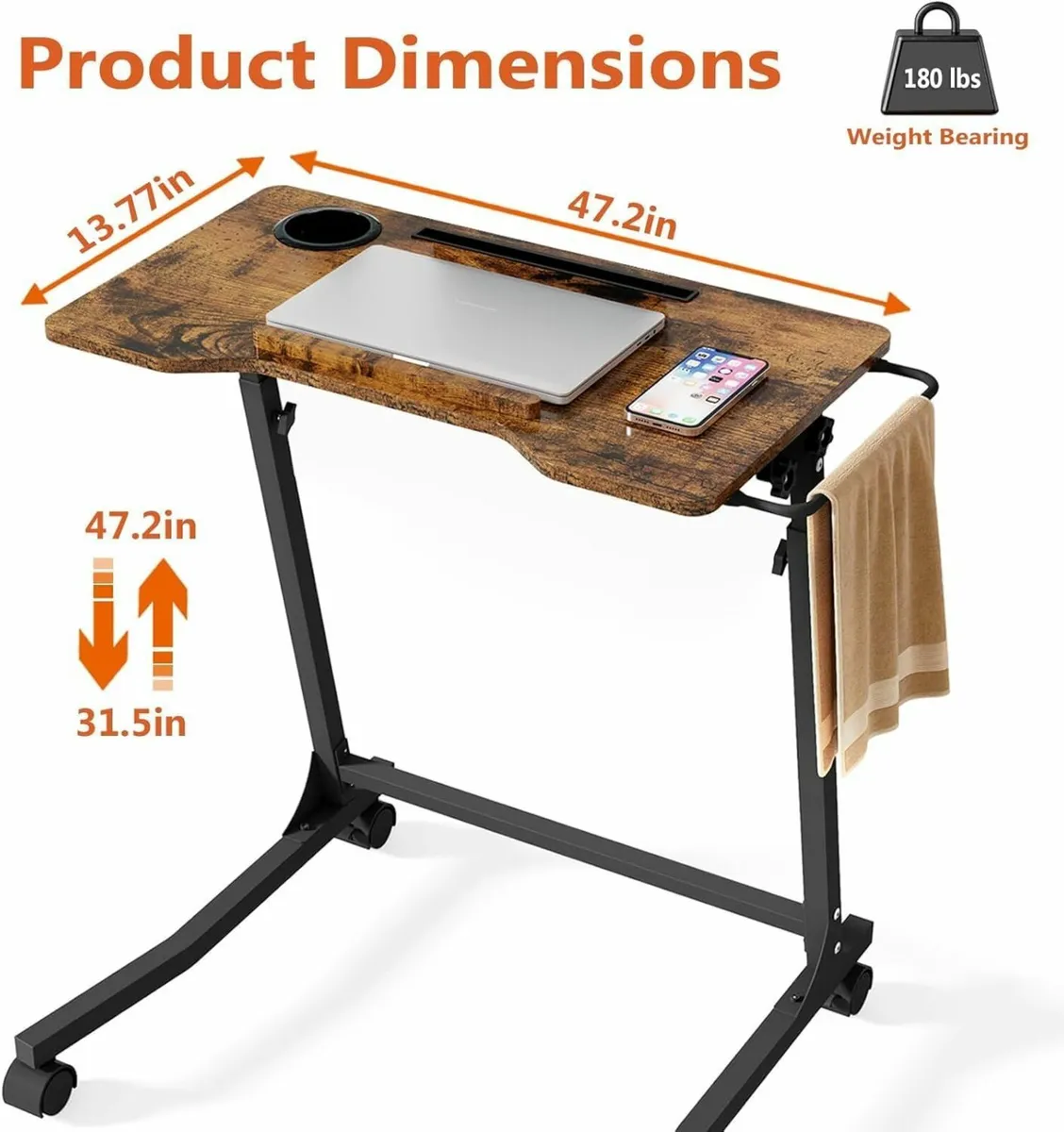 Bike Trainer Desk Height Adjustable Treadmill - Image 2