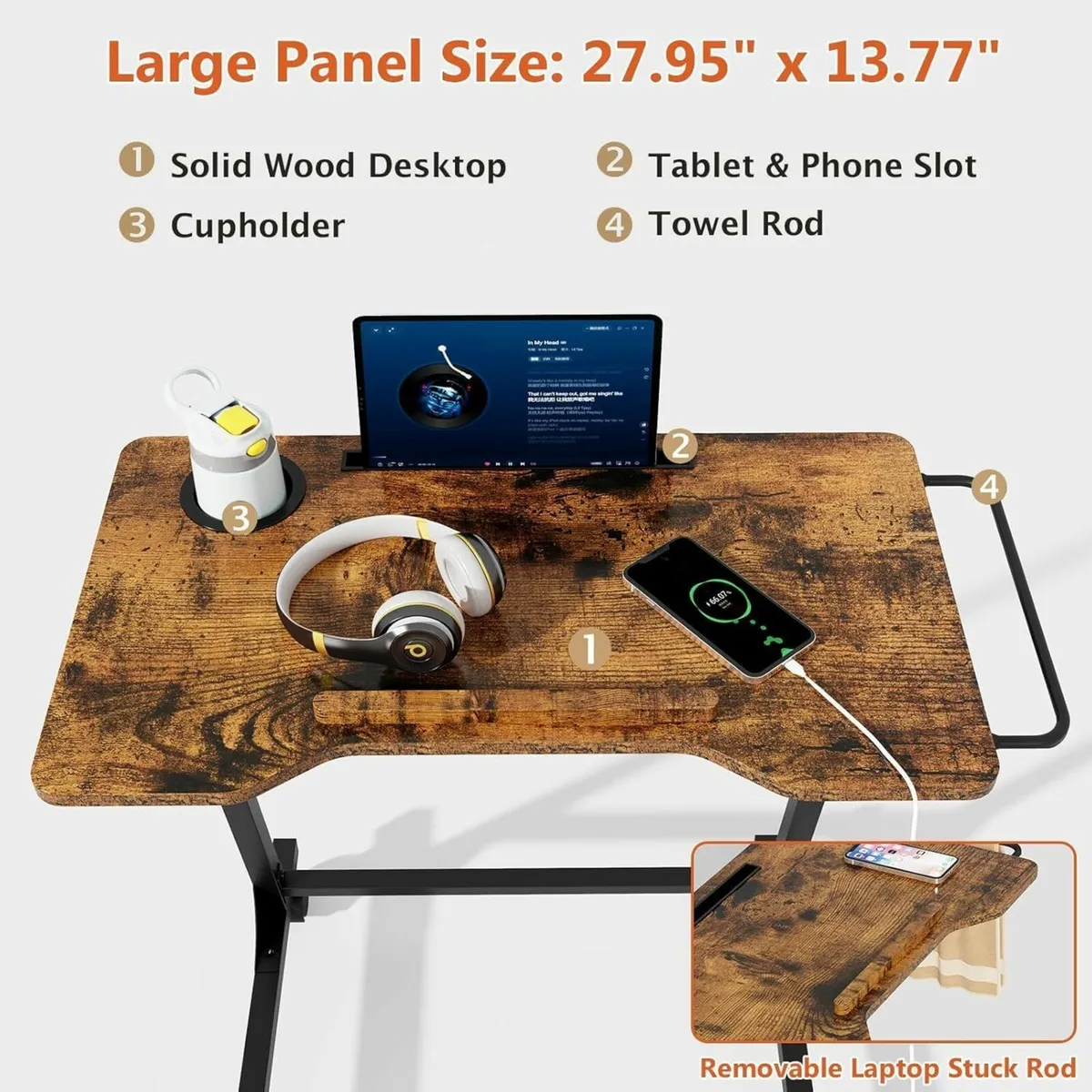 Bike Trainer Desk Height Adjustable Treadmill - Image 3