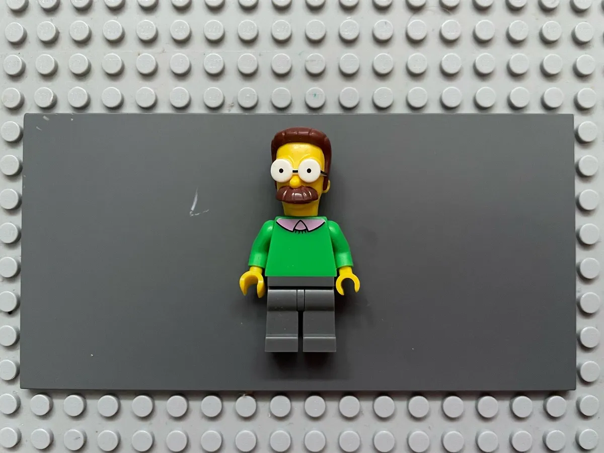 lego Simpsons sim013 Ned Flanders minifigure - Image 1