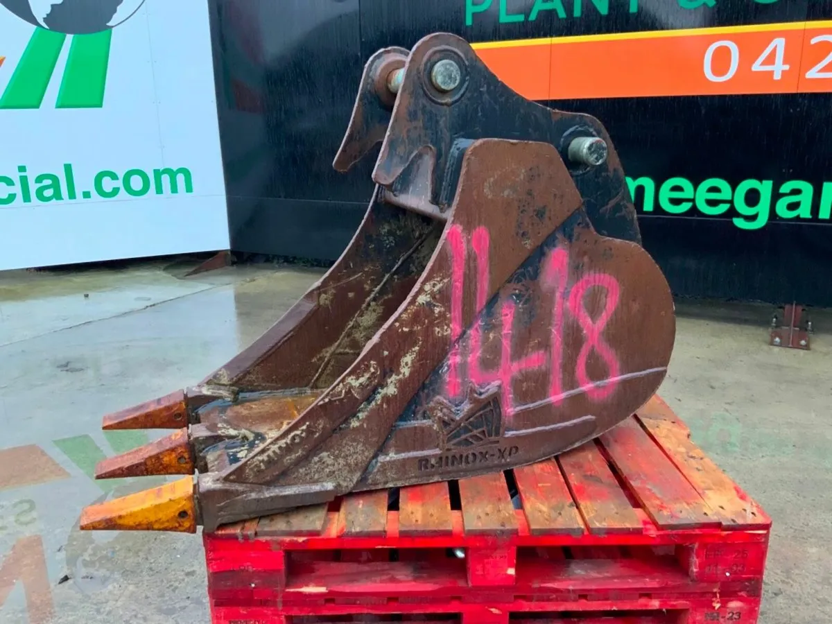 24" RHINOX DIGGING BUCKET.....65mm PINS.......1418 - Image 2