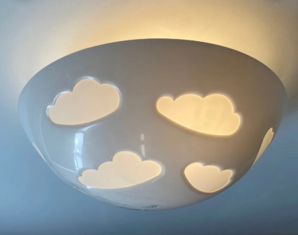 IKEA White Cloud Skojig Lamp (vintage) - Image 3