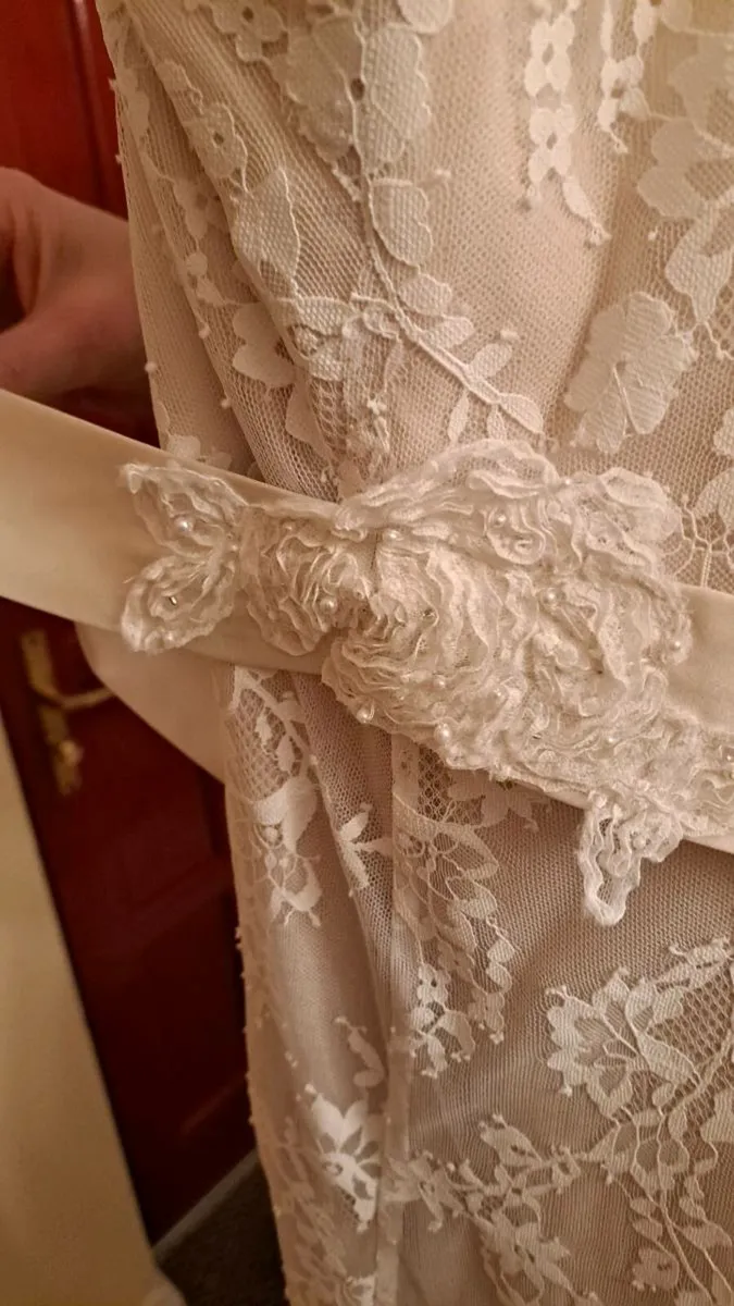 Full lace wedding dress (worn once Autumn 2024) - Image 1