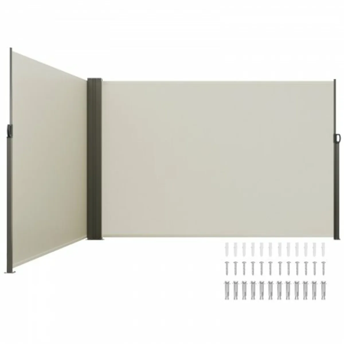 Retractable Side Awning, 79''x 236'' Outdoor Priva - Image 1