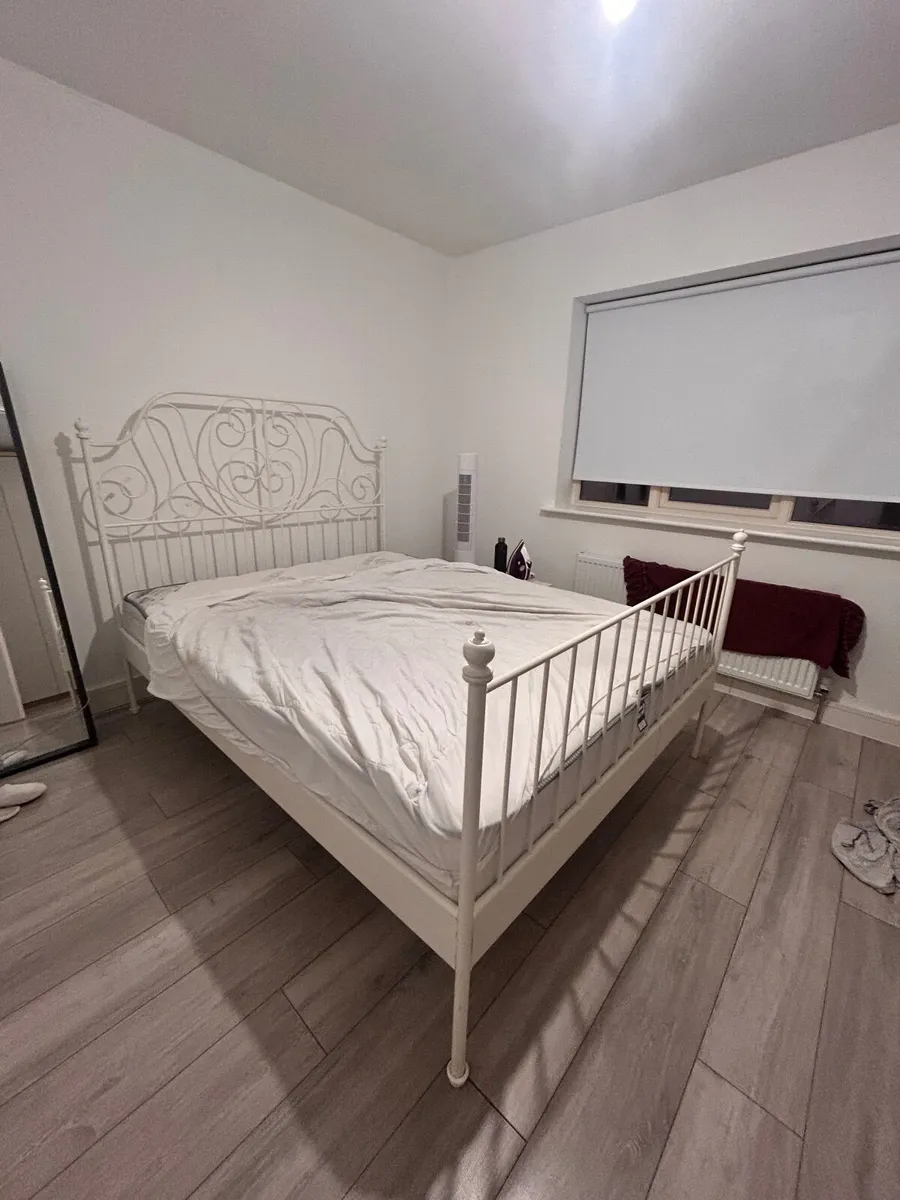 King Bed + Mattress, book shelf, Study Desk - Image 3