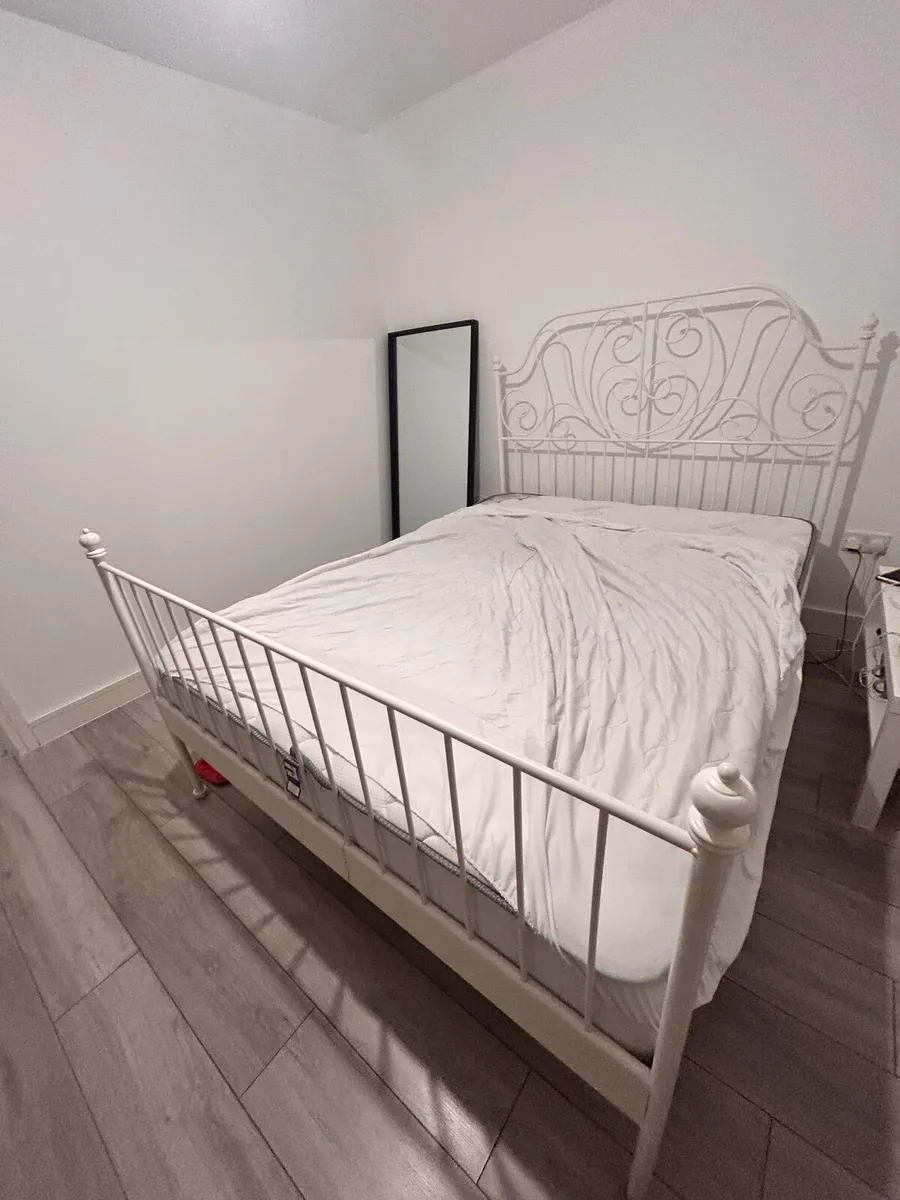 King Bed + Mattress, book shelf, Study Desk - Image 4