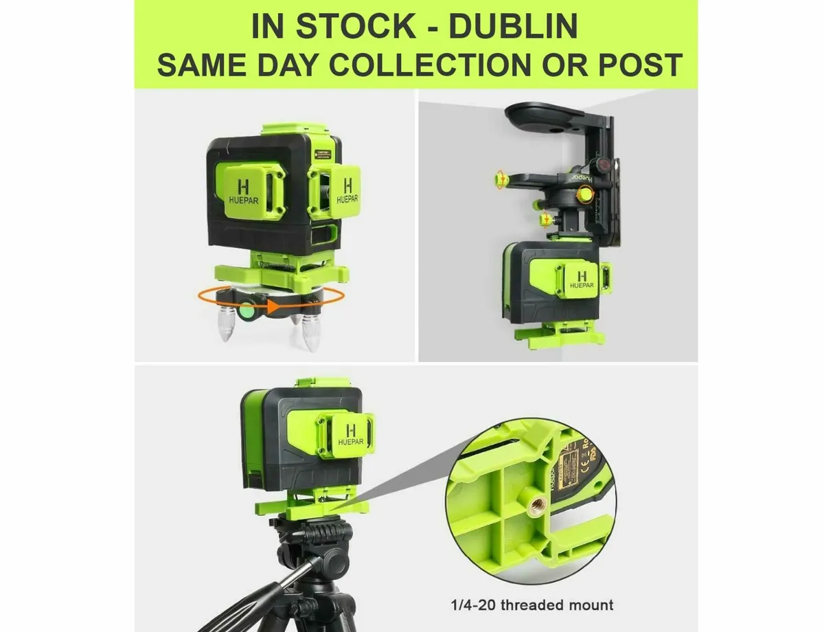 IP54, Dust- Water- Shockproof Laser Level. New - Image 1