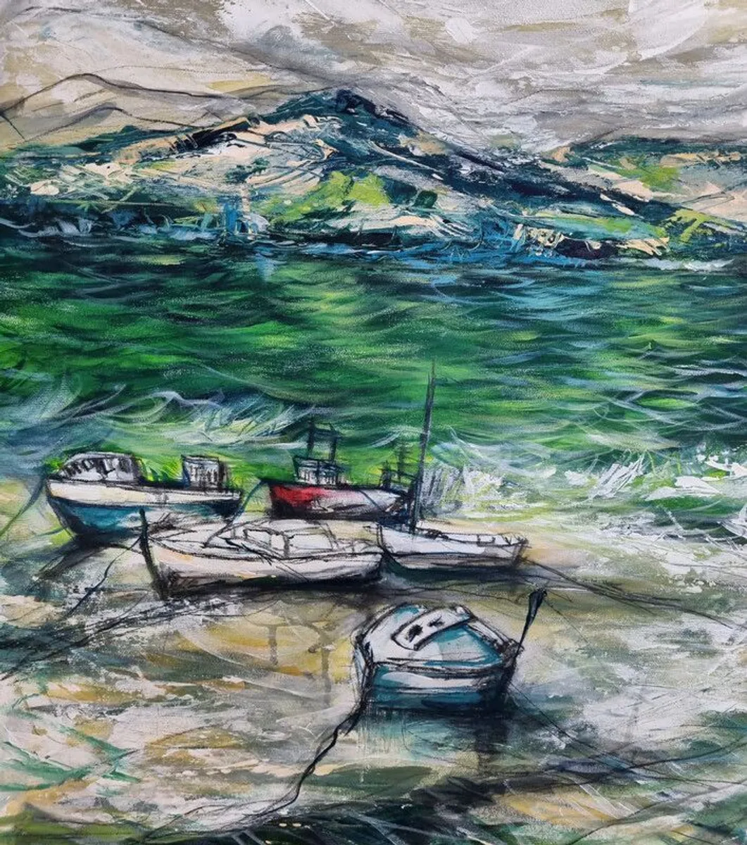 Sleeping Vessels at Murrisk, Low Tide (2024) - Image 3